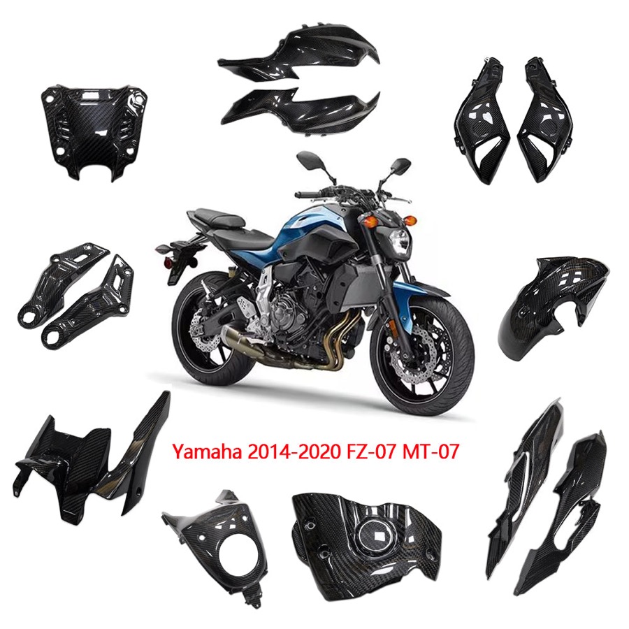Yamaha FZ-07 / MT-07 | 2014-2020 3K Twill Carbon Fiber Parts