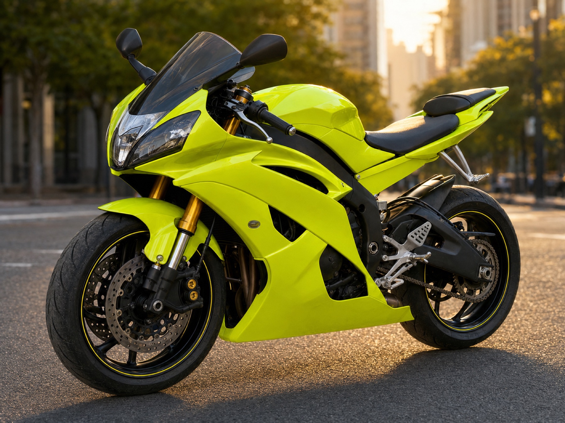 Yamaha R6 in Pearl Shift