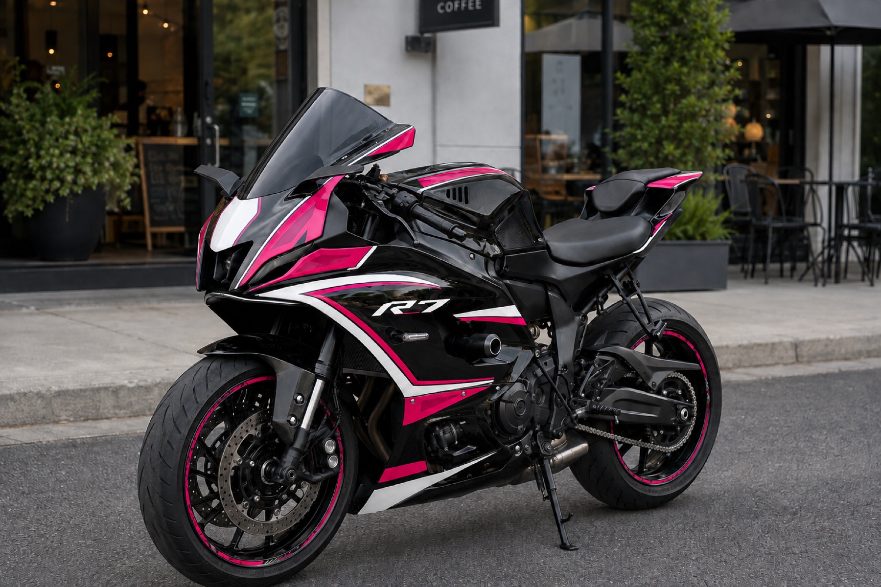 Yamaha R7 in Electric Blue